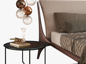 cattelan italia nelson bed set 3D Model