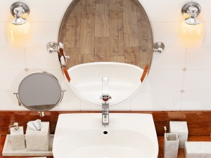 bathroom furniture set Model 3D