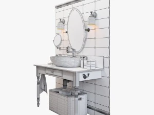 bathroom furniture set 3D Model