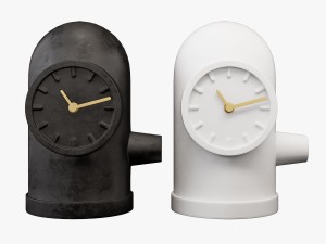 leff amsterdam base table clock 3D Model