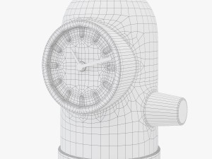 leff amsterdam base table clock 3D Model