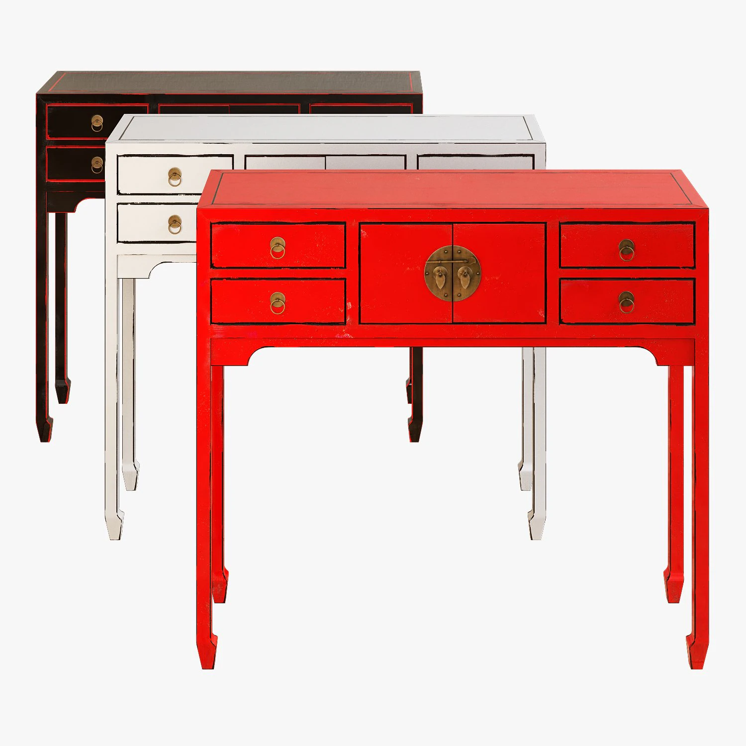 butlers rising sun console table 3D Model .c4d .max .obj .3ds .fbx .stl .blend