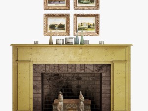 fireplace set 1 3D Model