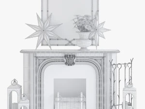 Fireplace set 2 3D Model