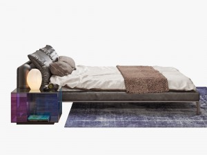 natuzzi vela bed set 3Dモデル