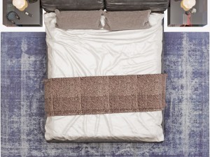 natuzzi vela bed set 3Dモデル