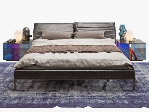 natuzzi vela bed set 3Dモデル