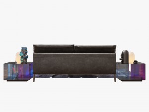 natuzzi vela bed set 3Dモデル