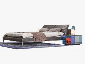 natuzzi vela bed set 3Dモデル