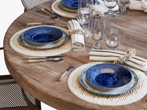 Flamant dinning set 001 Modèle 3D