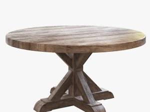 Flamant dinning set 001 3D Model