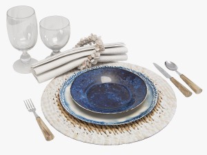Flamant dinning set 001 Modèle 3D