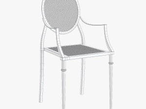 Flamant dinning set 001 3D Model