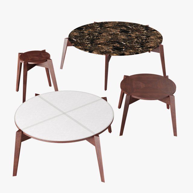 Frigerio salotti cross coffee table Modèle 3D .c4d .max .obj .3ds .fbx .stl .blend 