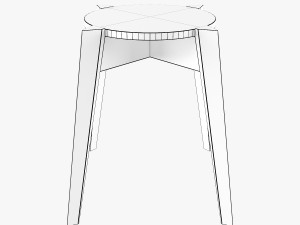 Frigerio salotti cross coffee table Modèle 3D