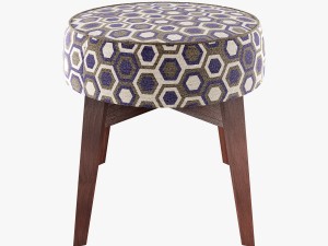 Frigerio salotti cross ottoman 3D Model