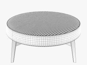 Frigerio salotti cross ottoman 3D Model