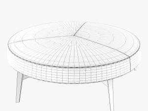 Frigerio salotti cross ottoman 3D Model