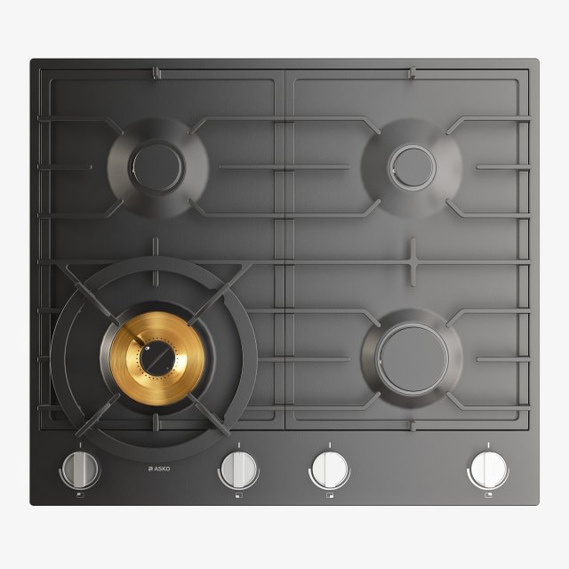 asko hg1666ab gas cooktop 3D Model .c4d .max .obj .3ds .fbx .stl .blend 