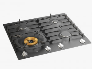 asko hg1666ab gas cooktop 3D Model
