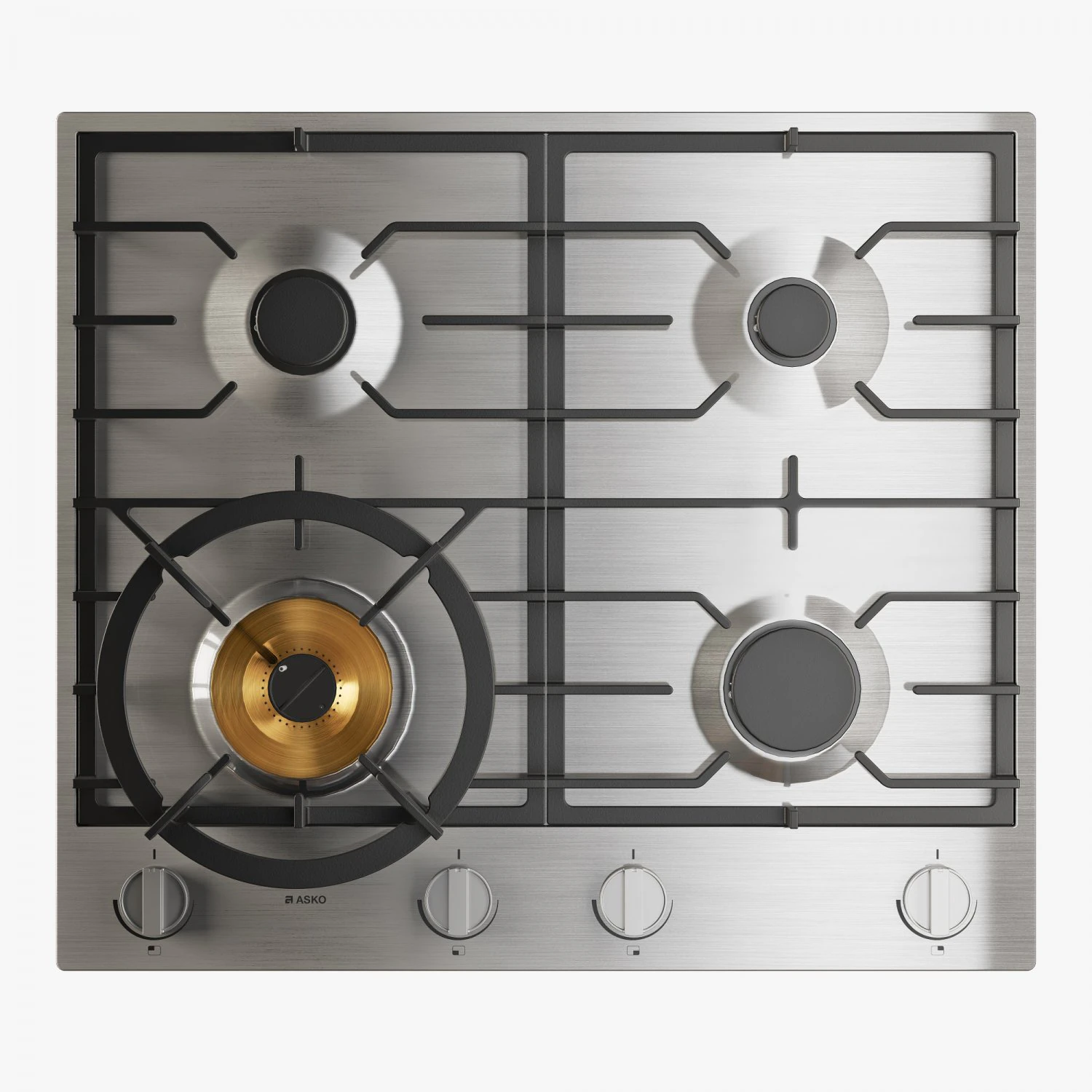 asko hg1666sb gas cooktop 3D Model .c4d .max .obj .3ds .fbx .stl .blend 