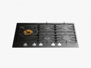 asko hg1776ab gas cooktop 3D Model