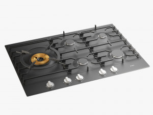 asko hg1776ab gas cooktop 3Dモデル
