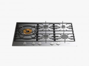 asko hg1776sb gas cooktop 3D Model