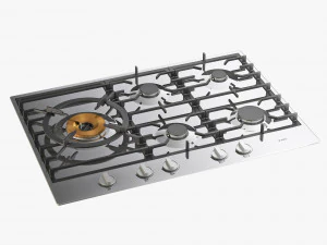 asko hg1776sb gas cooktop 3D Model