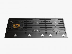asko hg1986ab gas cooktop Model 3D
