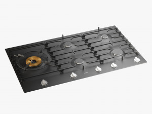 asko hg1986ab gas cooktop Model 3D
