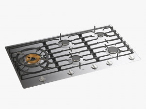 asko hg1986sb gas cooktop 3D 모델