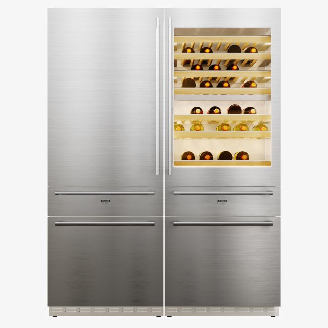 asko rw 2826 s-rwf 2826 s refrigerator 3D Model .c4d .max .obj .3ds .fbx .stl .blend 