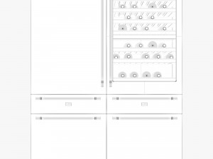 asko rw 2826 s-rwf 2826 s refrigerator 3D Model