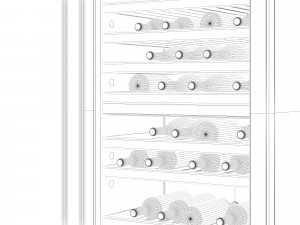 asko rw 2826 s-rwf 2826 s refrigerator 3D Model