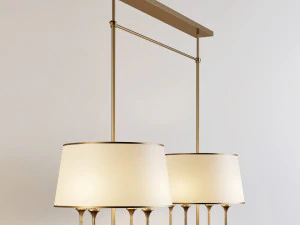 baker lur double chandelier lk114 3D Model