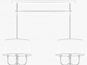 baker lur double chandelier lk114 Modelo 3D
