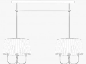 baker lur double chandelier lk114 3D Model