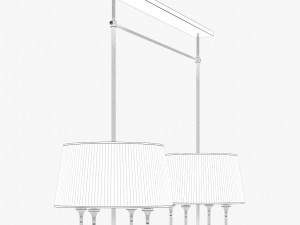 baker lur double chandelier lk114 Modelo 3D