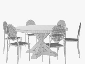 Classic kitchen 001 3D Model