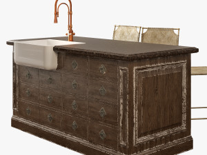 Classic kitchen 002 Model 3D