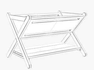 crate and barrel decoration children room set 002 3D Model