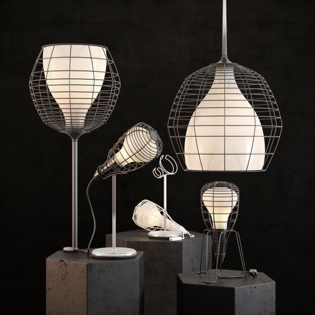 foscarini by diesel cage 3D in 3DExport