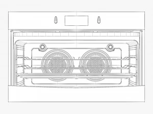 westinghouse whg952sb wve914s oven and cooktop 3D Model
