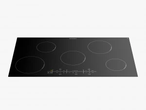 westinghouse whi954ba wvep916sb oven and cooktop 3D Model