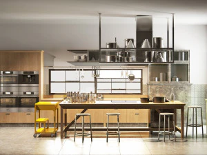 Соціальна кухня Scavolini дизель тип 001 3D Модель