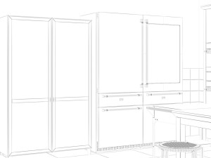 Scavolini diesel social kitchen type 001 3D Model