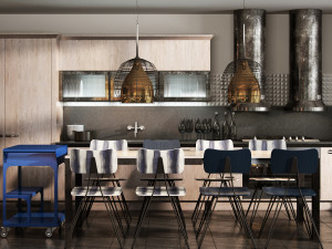 Scavolini diesel social kitchen type 002 3D Model
