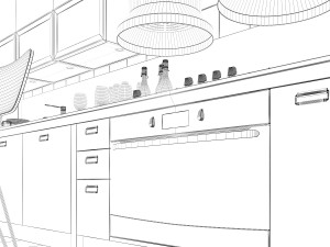 Scavolini diesel social kitchen type 002 Modèle 3D