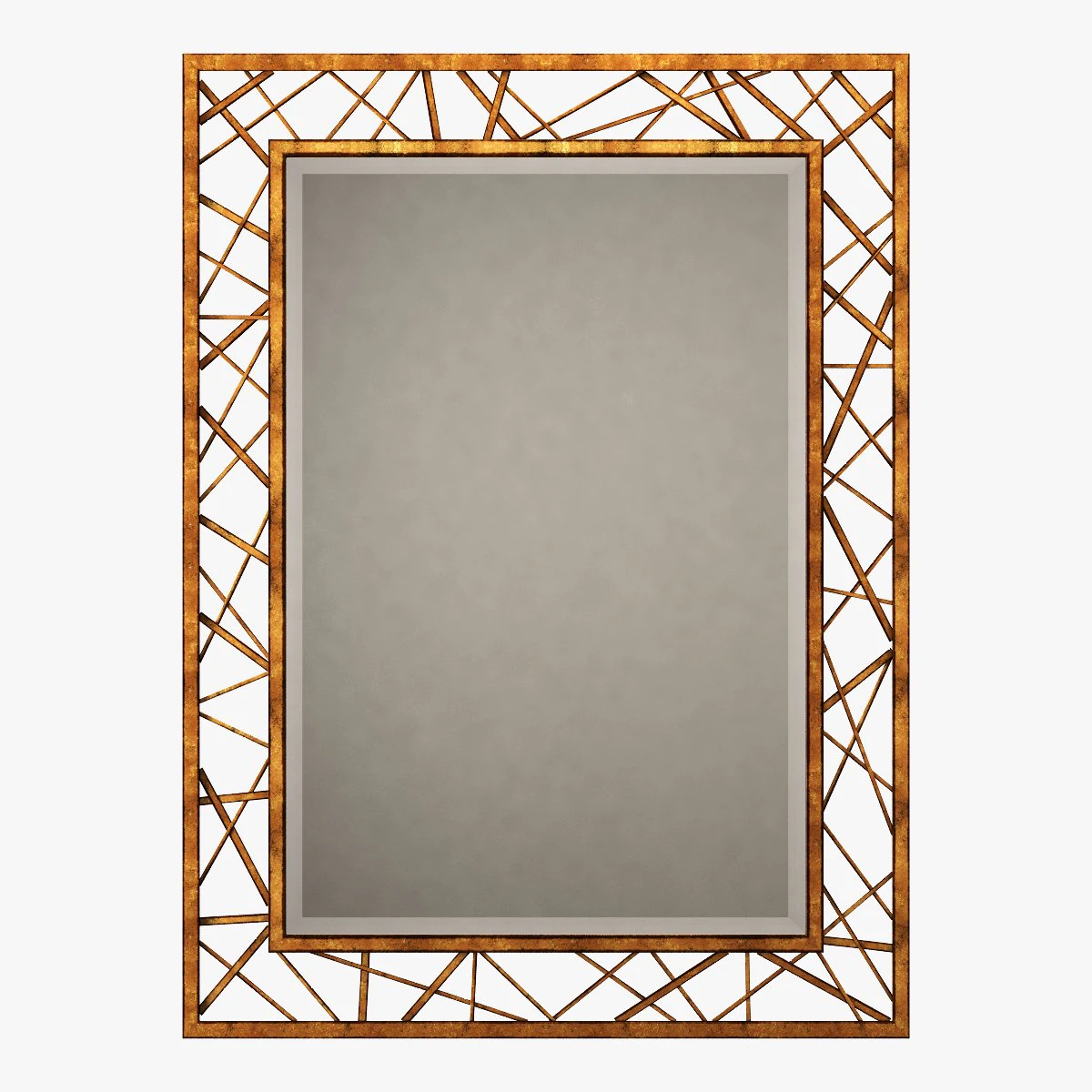 arteriors home pollock gold leaf mirror 3D Model .c4d .max .obj .3ds .fbx .stl .blend 